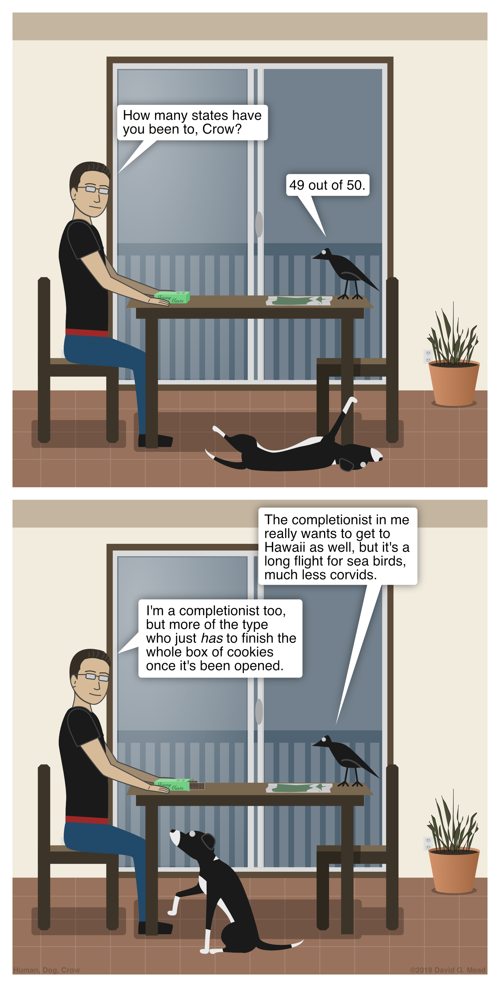 Completionist β Human, Dog, Crow